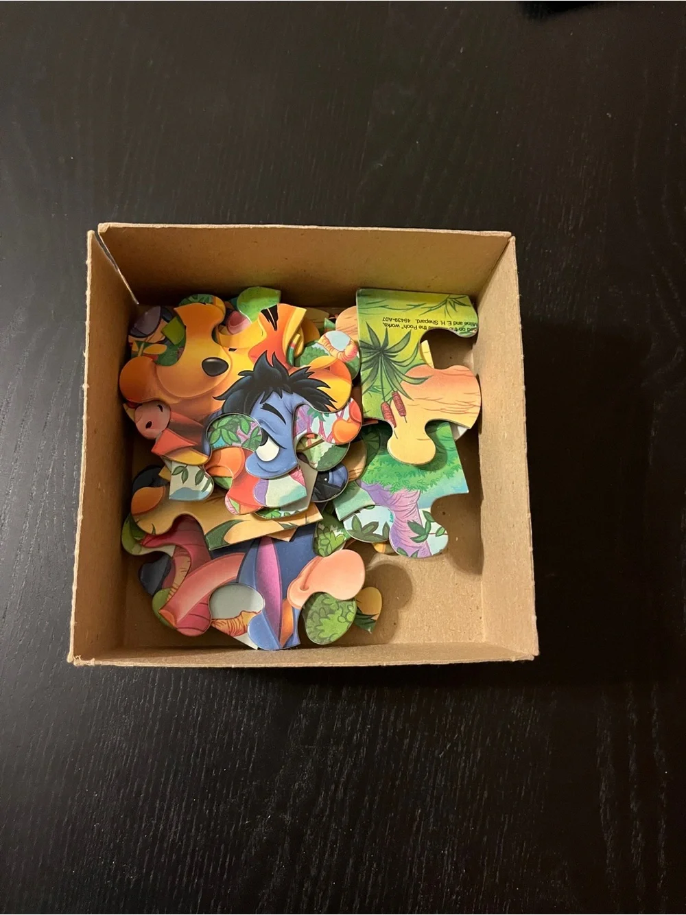 Disney Winnie the Pooh Puzzle with Purple Box